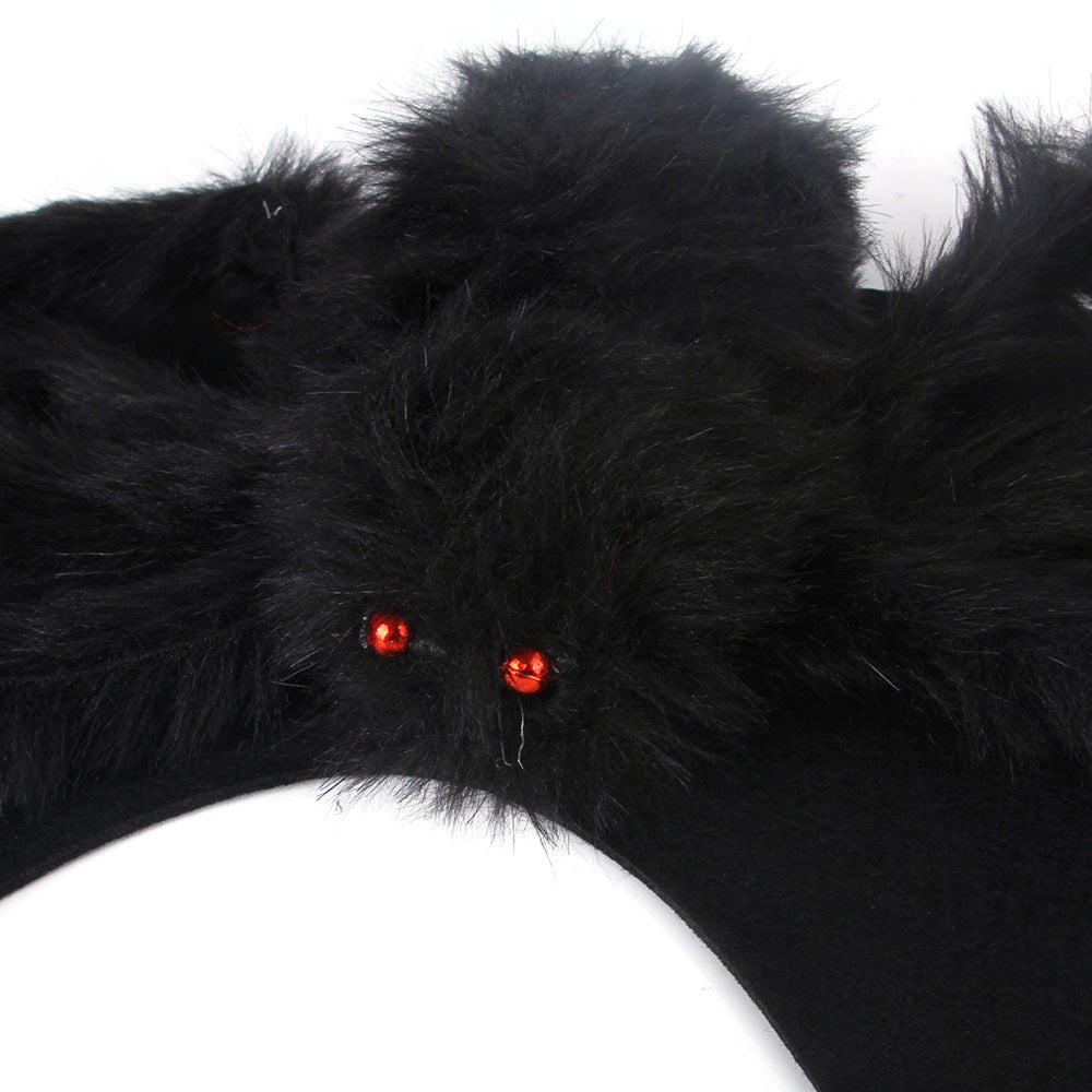 Spider costume plush legs close-up